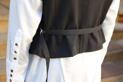 sulvam  Gaba gillet(SL-V01-100)"BLACK"スタイル .2019.12.15.