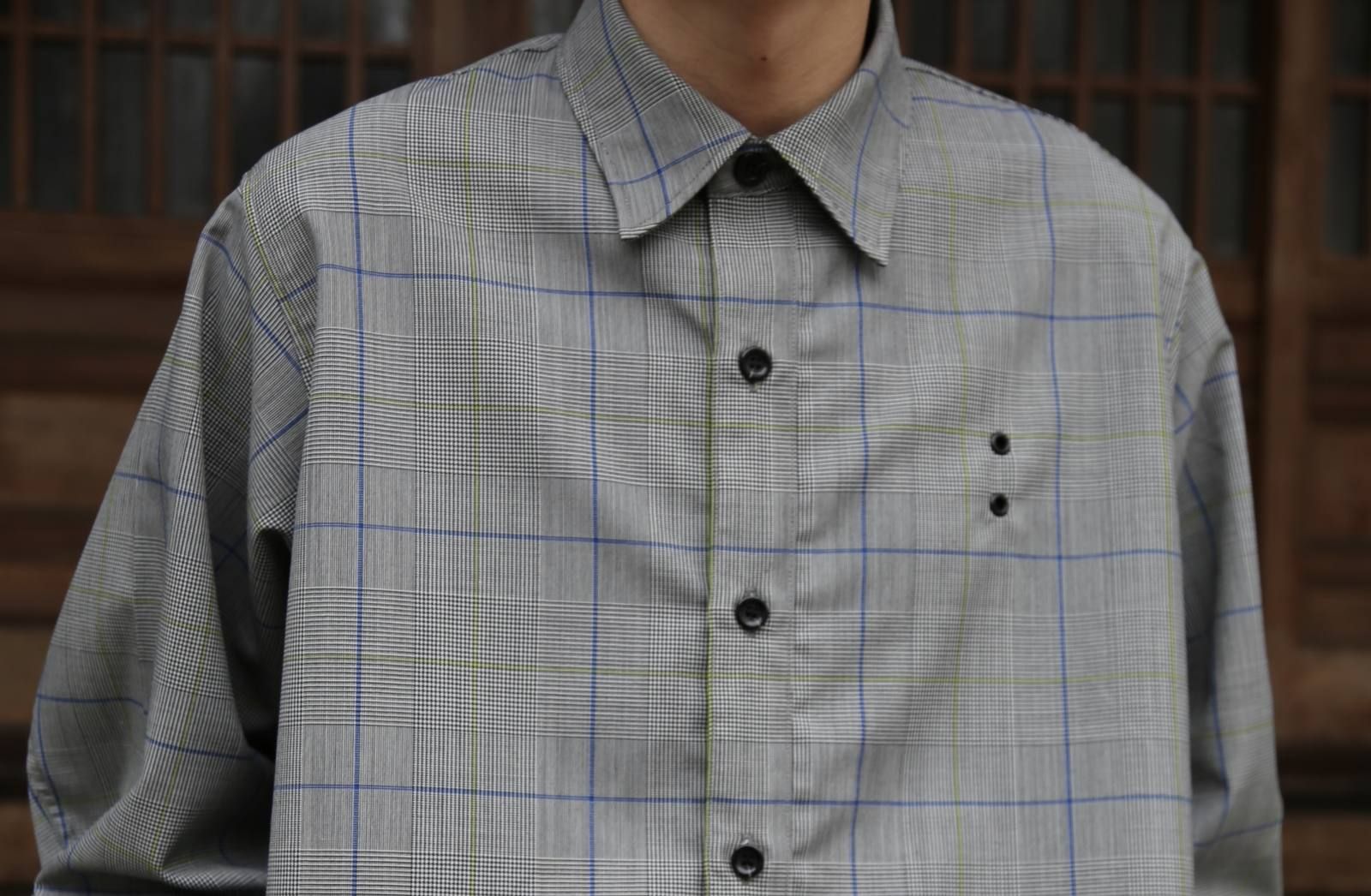 JieDa CHECK OVER SHIRT "GLEN CHECK"style.2019.12.22