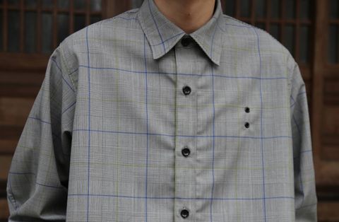 JieDa CHECK OVER SHIRT "GLEN CHECK"style.2019.12.22