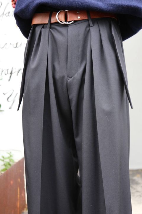 sulvam(サルバム) wide flap PT"BLACK"Style.2019.12.23.