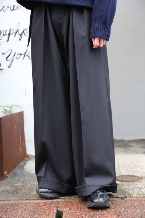 sulvam(サルバム) wide flap PT"BLACK"Style.2019.12.23.