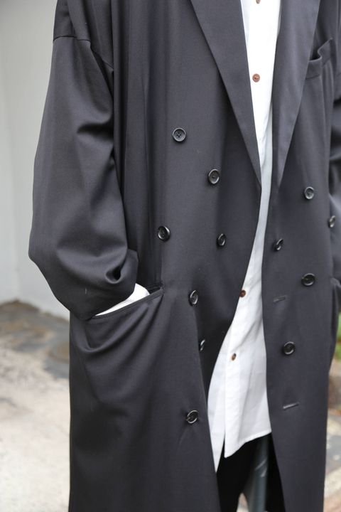sulvam Button's over coat スタイル.2019.12.15.