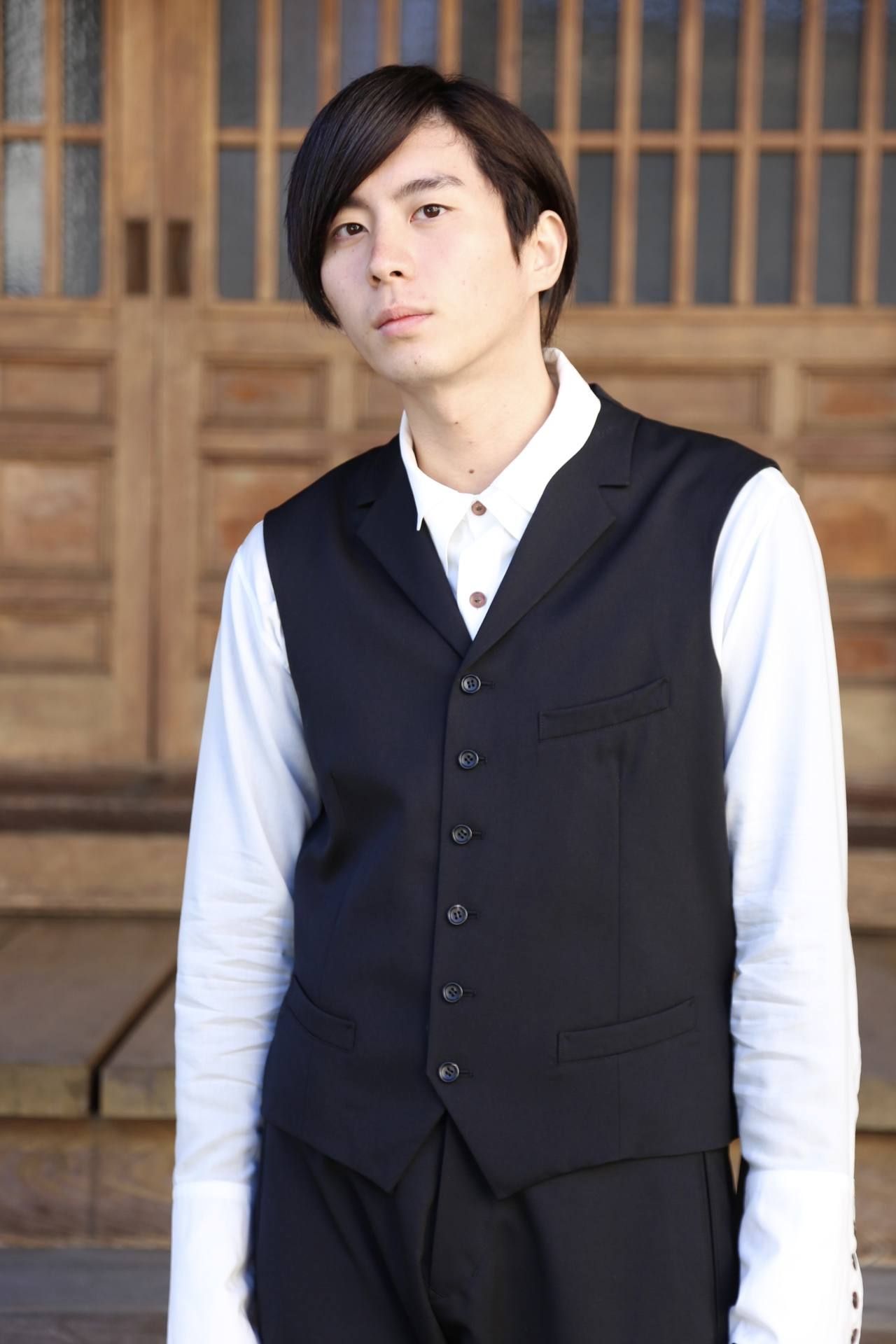 sulvam  Gaba gillet(SL-V01-100)"BLACK"スタイル .2019.12.15.