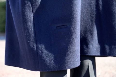 Dulcamara ラムビーバーBIGコート"NAVY"スタイル.2019.12.7.