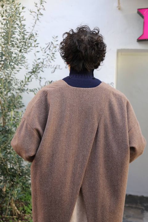 Dulcamara ラムビーバーレイヤードBigコート"BROWN"Style.2019.12.4.