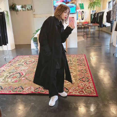 COMME des GARCONS HOMME ウールサージコート"BLACK"style.2019.12.27