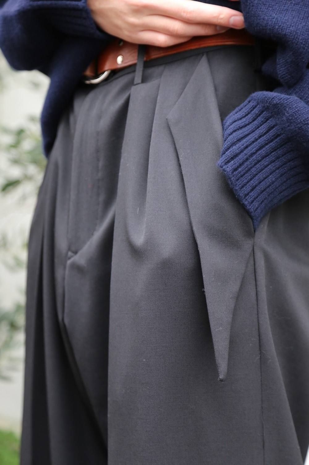 sulvam(サルバム) wide flap PT"BLACK"Style.2019.12.23.