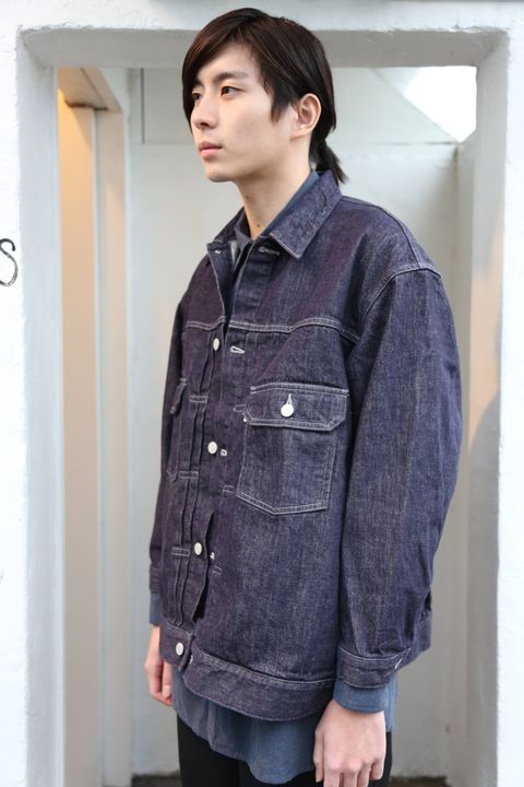 Graphpaper Colorfast  Denim Jacketスタイル.2019.12.22.