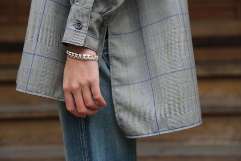 JieDa CHECK OVER SHIRT "GLEN CHECK"style.2019.12.22