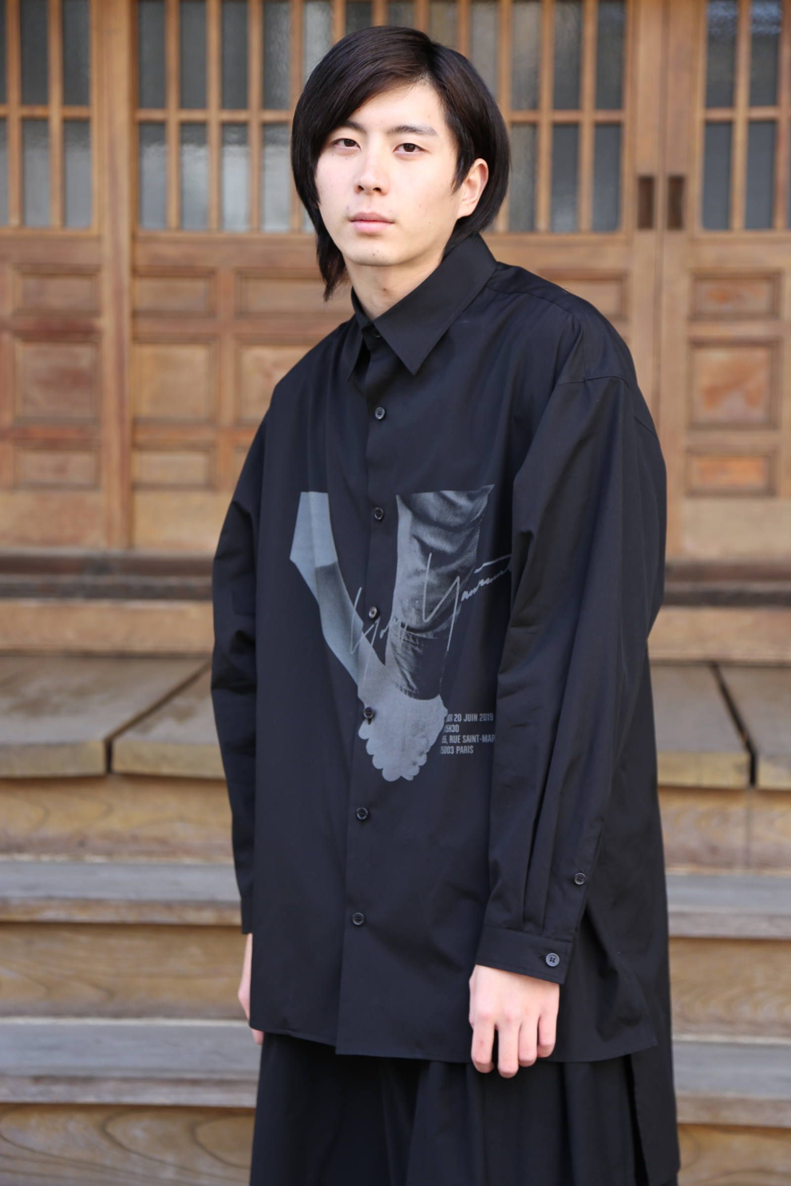 【yohji yamamoto】A-スタッフシャツA(BLACK)