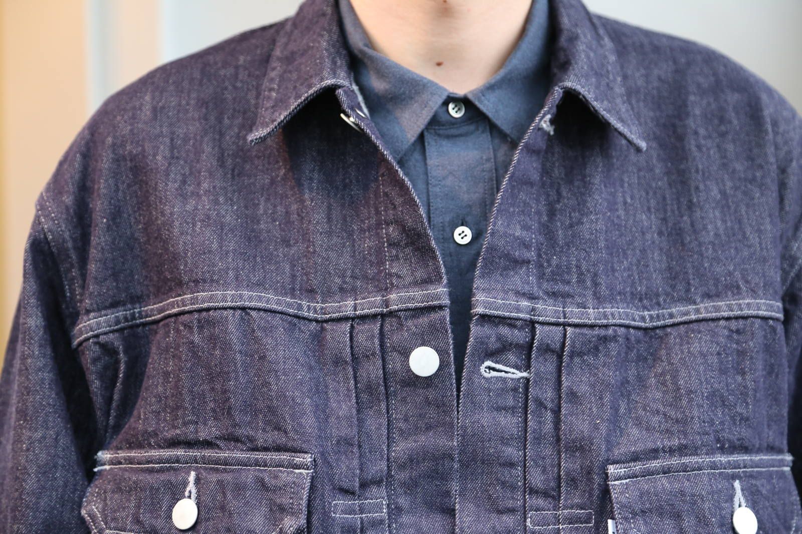 ジャケット・アウター Graphpaper Colorfast Denim Coverall Graphpaper Colorfast Denim Jacket style.2021.11.27 | 2113 | mark