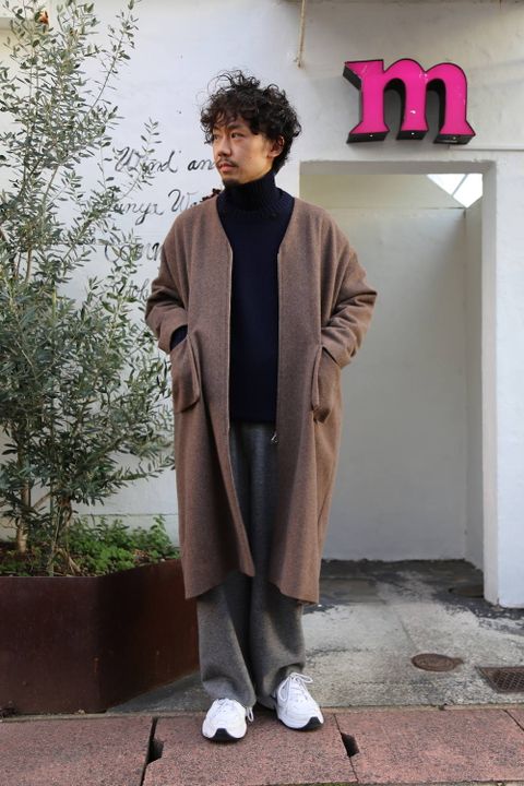 Dulcamara ラムビーバーレイヤードBigコート"BROWN"Style.2019.12.4.