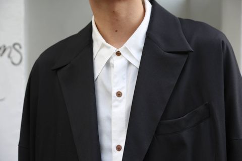 sulvam Button's over coat スタイル.2019.12.15.