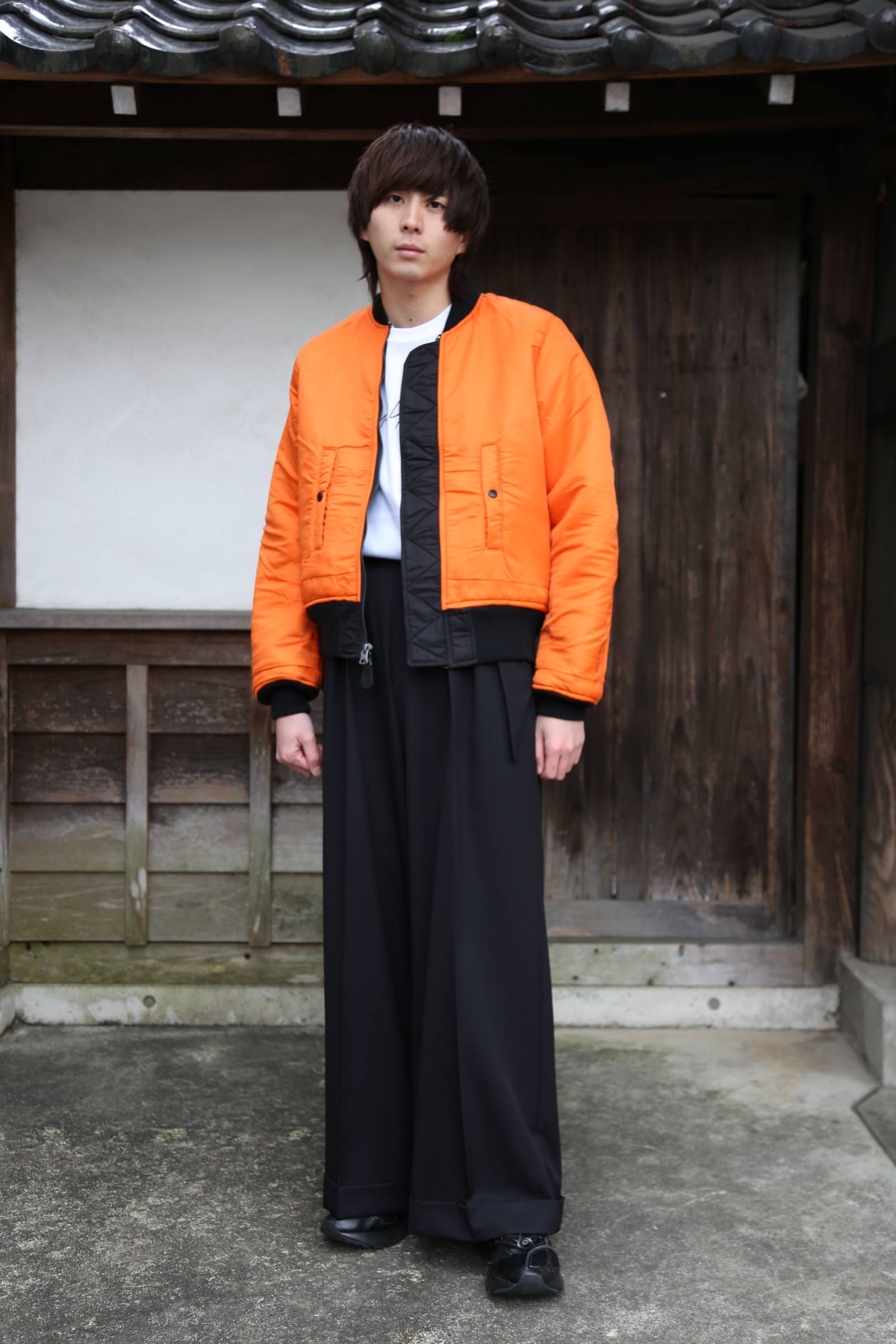 M】WIND AND SEA REVERSIBLE MA-1 BLACK 黒-