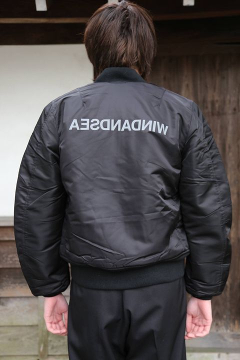 1月4日発売!WIND AND SEA  WDS REVERSIBLE MA-1"BLACK"style.2019.12.28.