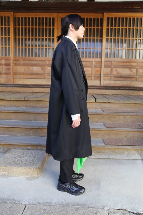 sulvam Button's over coat スタイル.2019.12.15.
