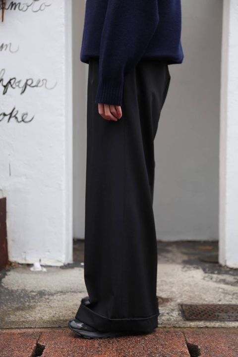 sulvam(サルバム) wide flap PT"BLACK"Style.2019.12.23.