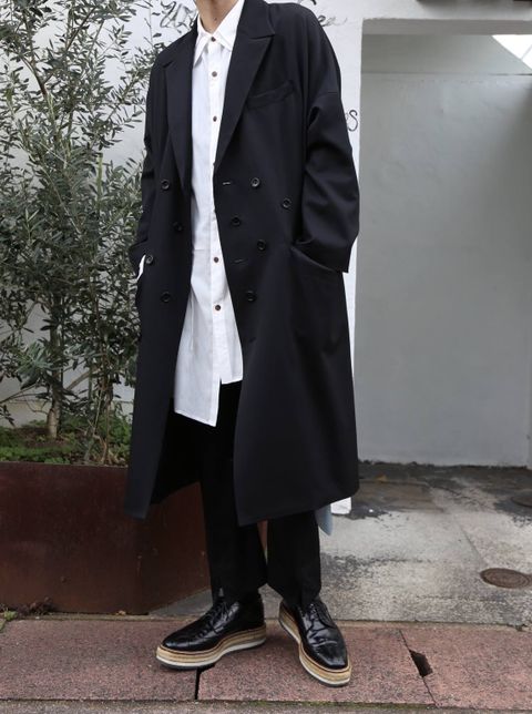 sulvam Button's over coat スタイル.2019.12.15.