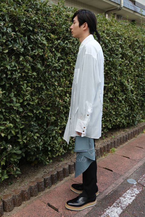 sulvam over w.collar SH(SL-B06-010)"WHITE"スタイル.2019.12.15