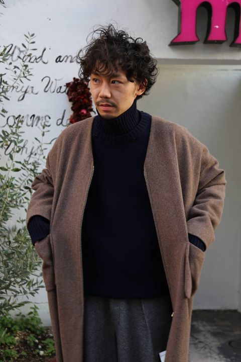 Dulcamara ラムビーバーレイヤードBigコート"BROWN"Style.2019.12.4.