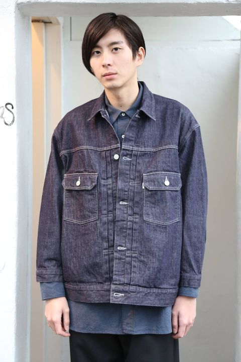Graphpaper Colorfast  Denim Jacketスタイル.2019.12.22.