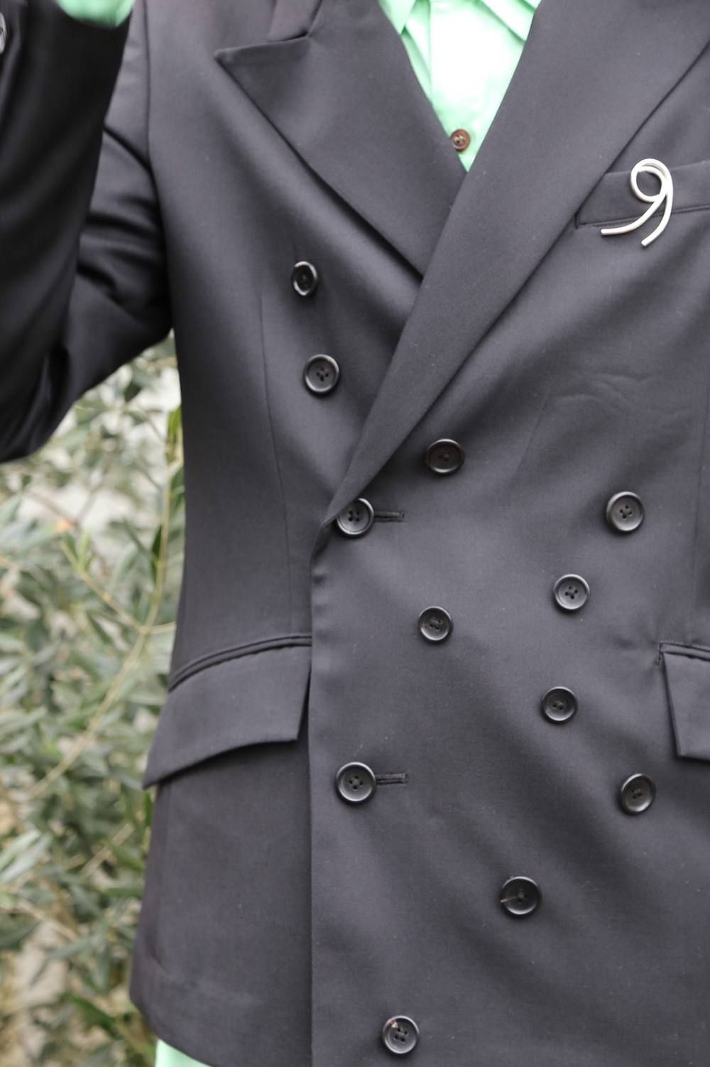 sulvam Button's w.JKT"BLACK"SET UP Style.2019.12.23.