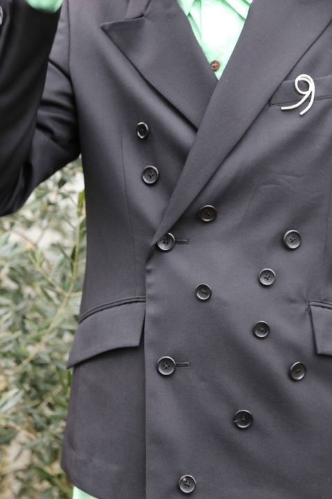 sulvam Button's w.JKT"BLACK"SET UP Style.2019.12.23.