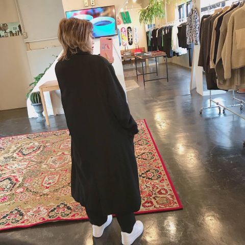 COMME des GARCONS HOMME ウールサージコート"BLACK"style.2019.12.27