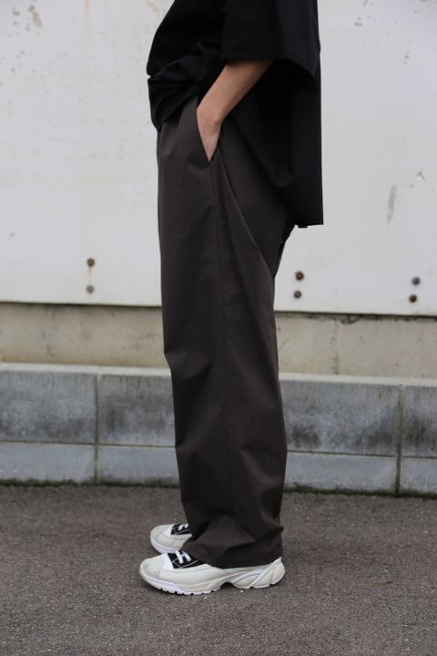 Graphpaper Silk Wool Stand Collar York Short Sleeve Shirt"BLACK"Style.2020.1.25.