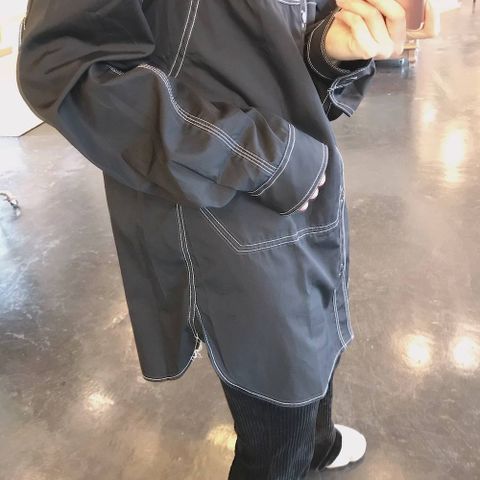 JUNYA WATANABE COMME des GARCONS MAN 綿ブロード×mag culture バッグプリントコラボシャツ