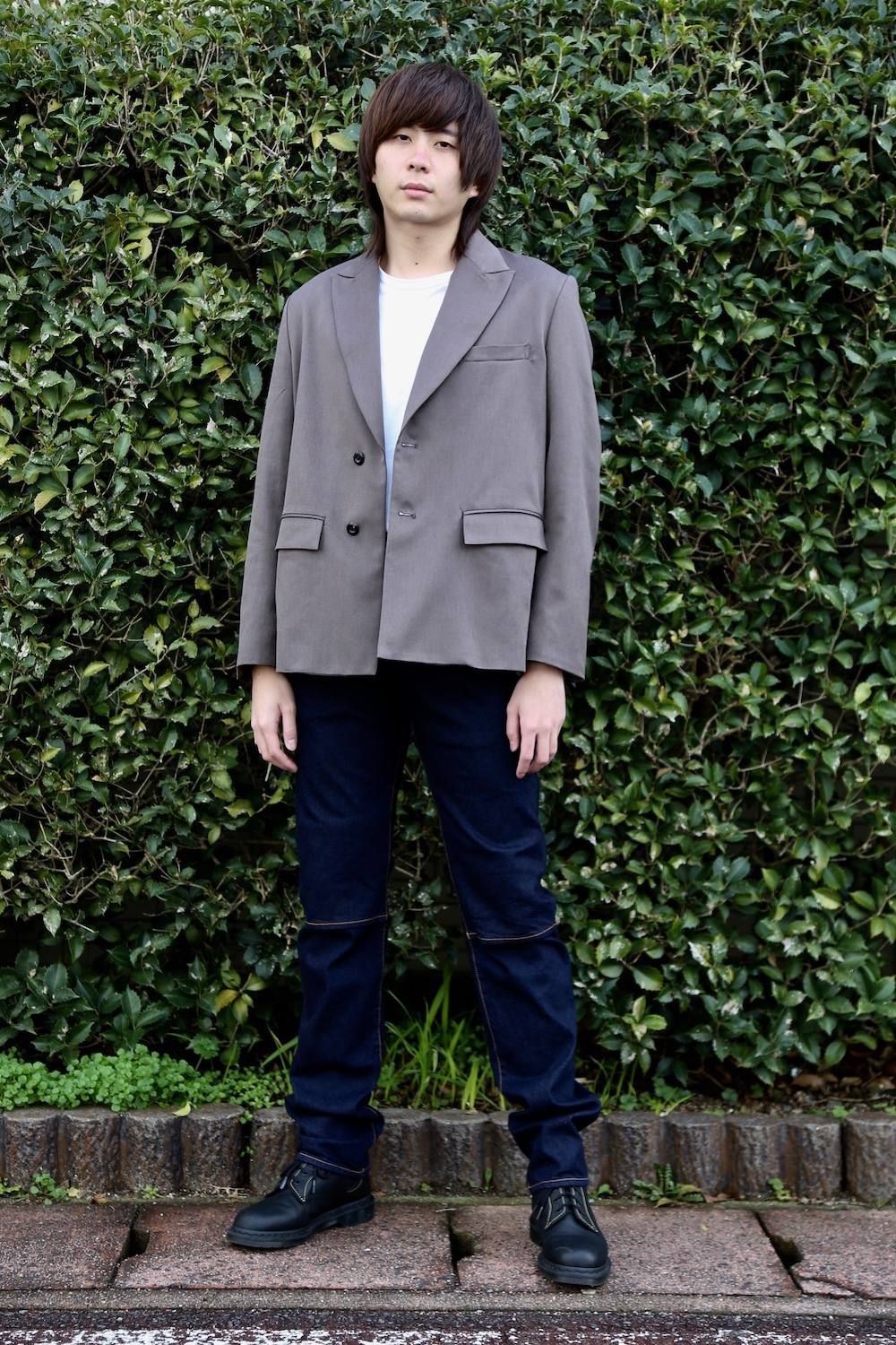 JieDa TAILORED JACKET"CHORCOL GRAY"Style.2020.1.28.