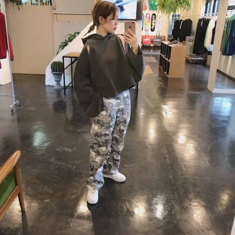 JieDa  SHORT HOODIE"BLACK"stlye.2020.1.8