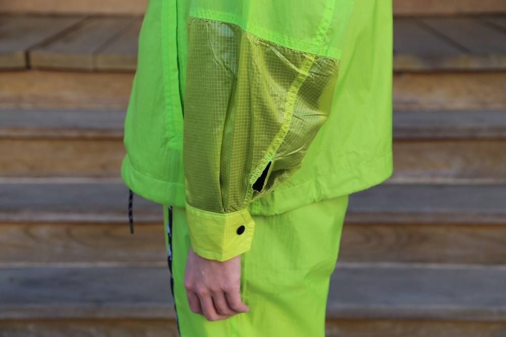 JieDa SWITCHING JAKET &NYLON PANTS"NEON GREEN"Style.2019.1.11.