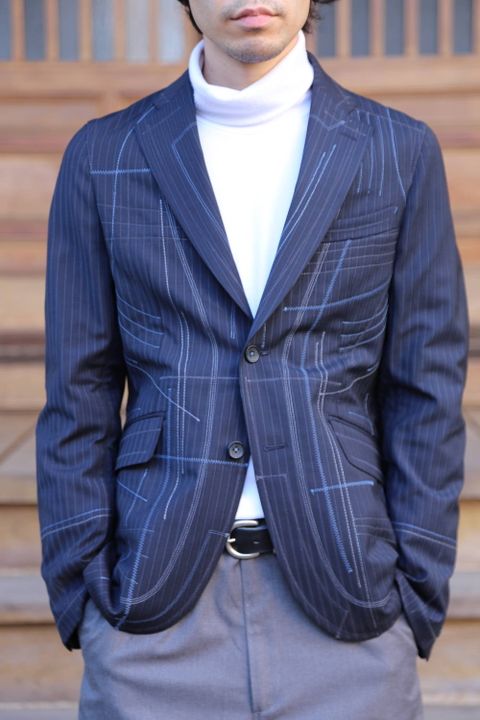 JUNYA WATANABE COMME des GARCONS MAN ストライプジャケット Style.2020.1.21.