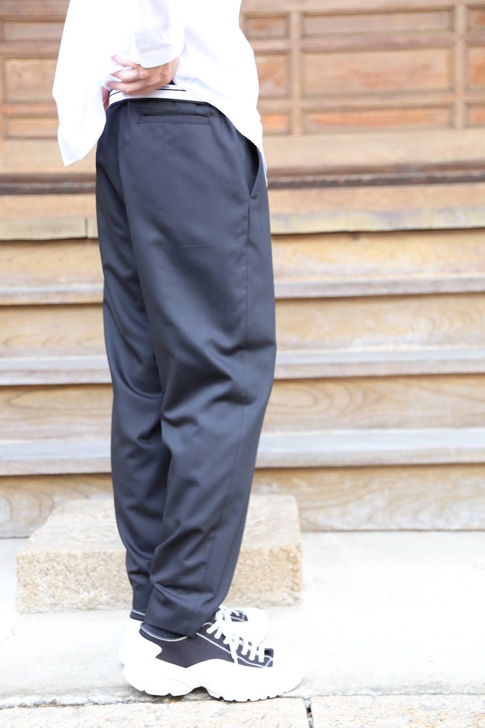 Graphpaper Broad Regular-Collar Shirts"WHITE"Style.2020.1.28.