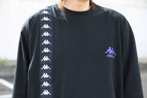JieDa ASSYMETRY T-SHIRT"BLACK"Style.2020.1.31.