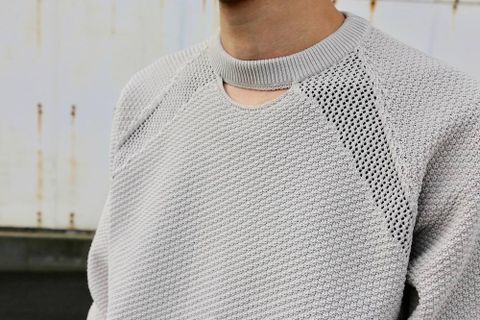 DIGAWEL 8G SWEATER"GREGE"Style.2020.1.26.