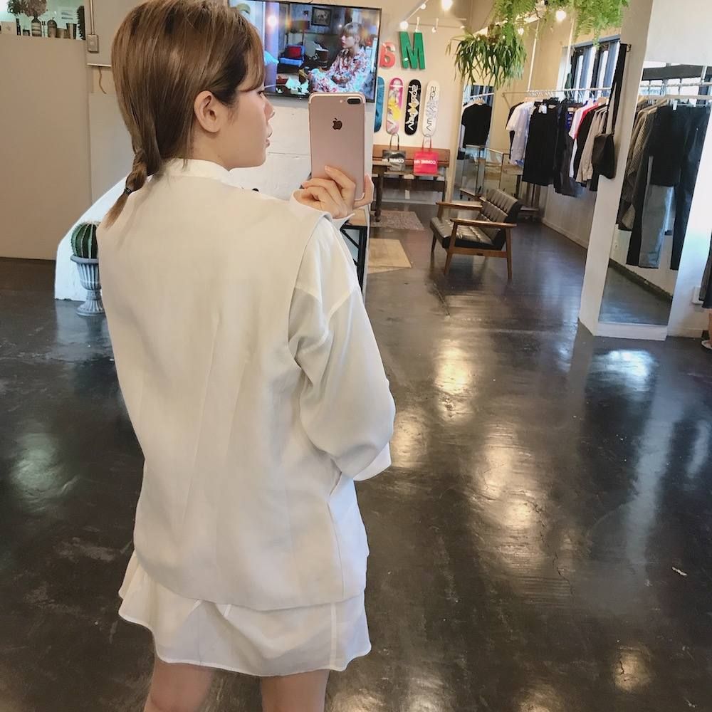 sulvam  over w.collar SH  All white stlye.2020.1.19
