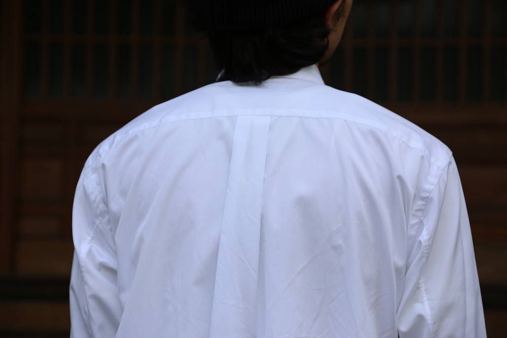 Graphpaper Broad Regular-Collar Shirts"WHITE"Style.2020.1.28.