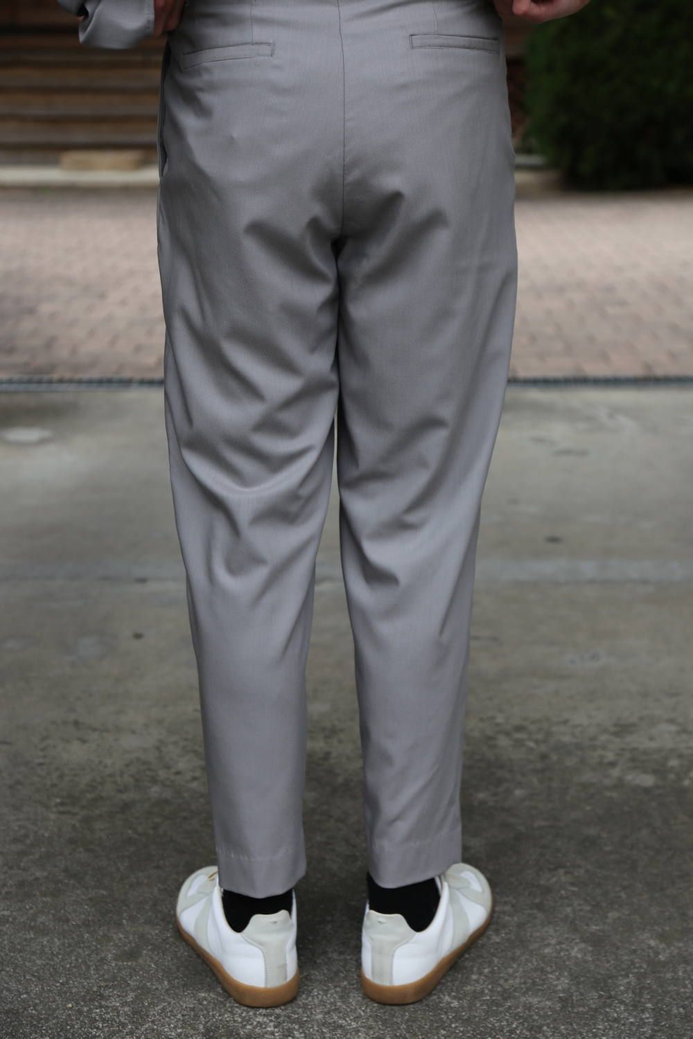 Graphpaper  Silk Wool Stand Collar York Short Sleeve Shirt"GRAY"SETUPstlye.2020.1.25
