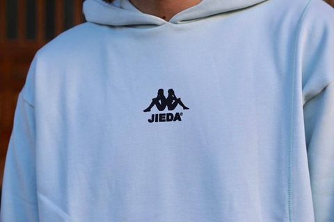 JieDa SWICHING HOODIE"SAX"Style.2020.1.13.