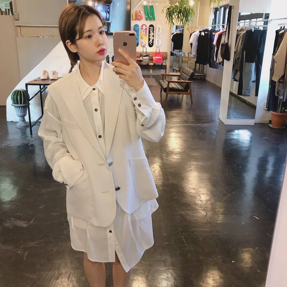 sulvam  over w.collar SH  All white stlye.2020.1.19