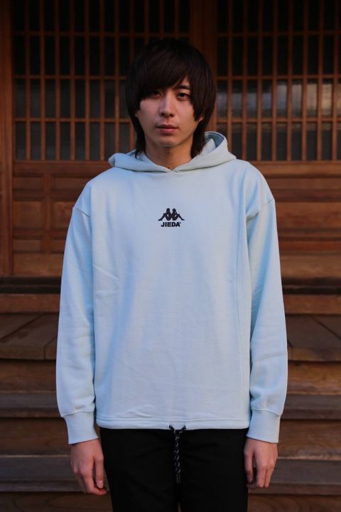 JieDa SWICHING HOODIE"SAX"Style.2020.1.13.