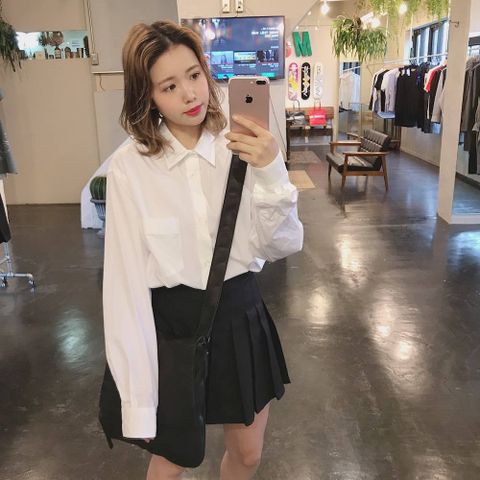 Graphpaper  Broad Regular-Collar Shirts"WHITE"style.2020.1.21