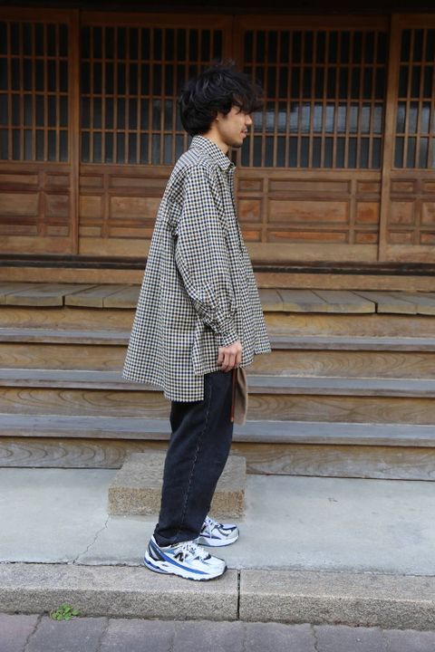 JieDa CHECK OVER SHIRT "GUNCLUB CHECK"Style.2020.1.13.