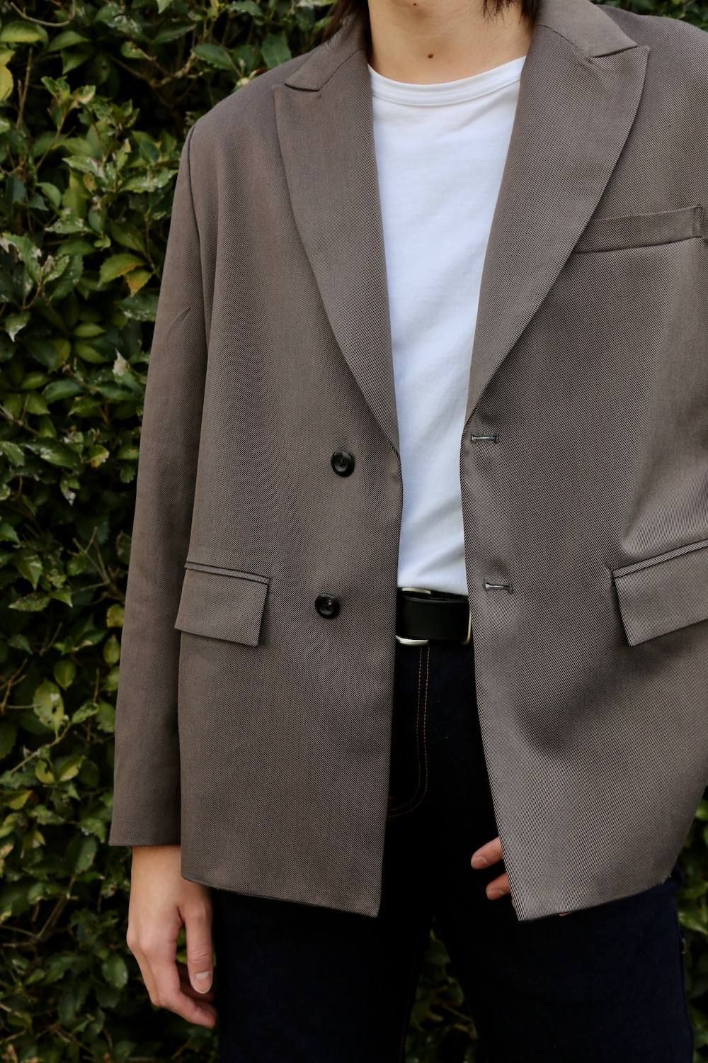 JieDa TAILORED JACKET"CHORCOL GRAY"Style.2020.1.28.