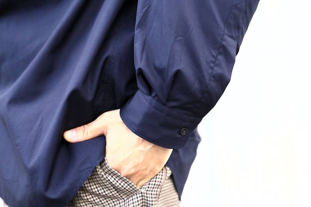トップス Graphpaper Broad ls Oversized shirt navy Graphpaper Broad L/S Oversized Regular Collar Shirt(GM203