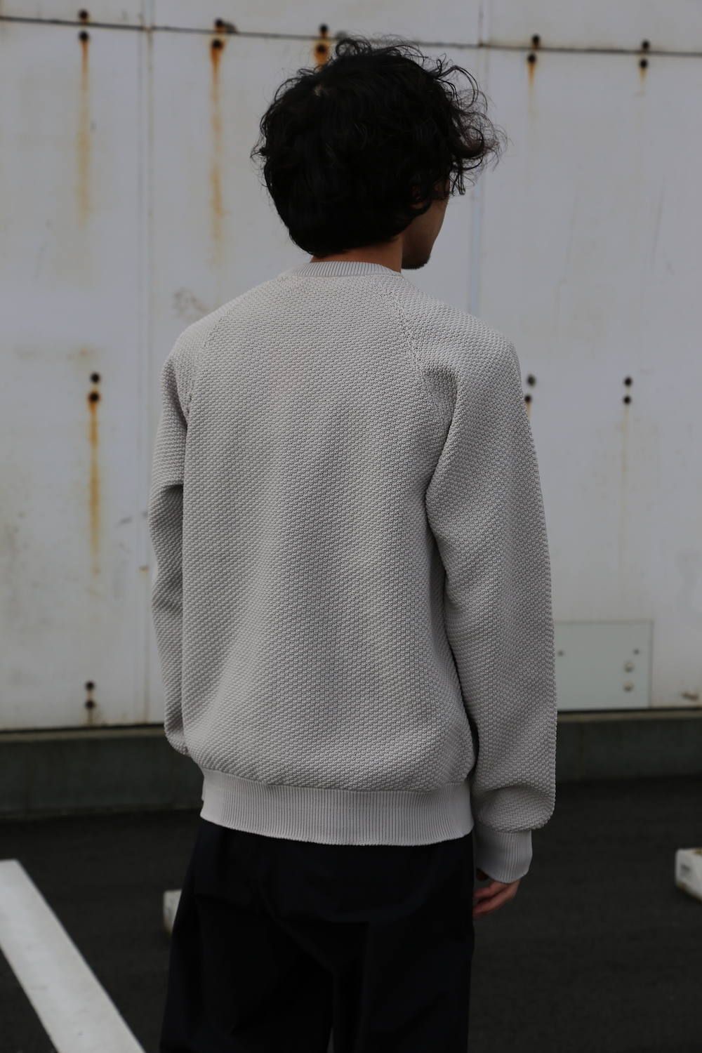 DIGAWEL 8G SWEATER"GREGE"Style.2020.1.26.