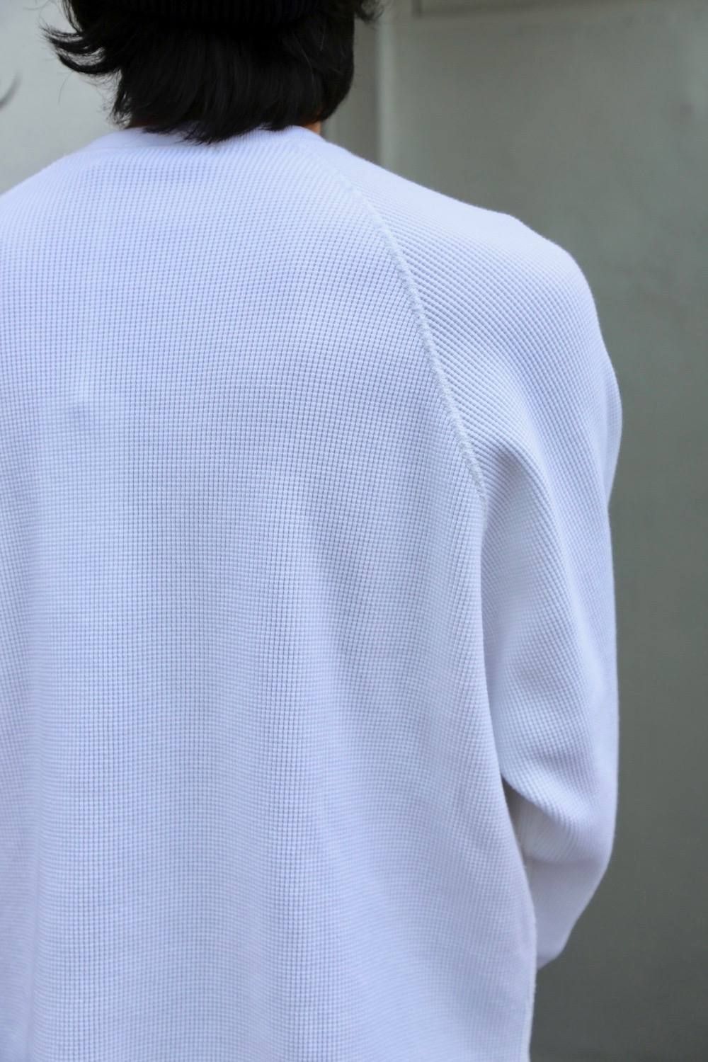 Graphpaper Waffle L/S Tee"WHITE"Style.2020.1.21.