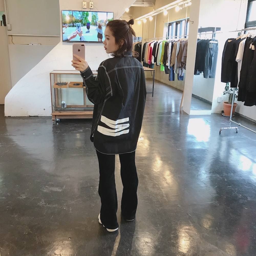 JUNYA WATANABE COMME des GARCONS MAN 綿ブロード×mag culture バッグプリントコラボシャツ